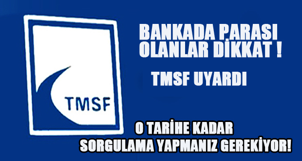 TMSF, bankalar nezdindeki mevduat,