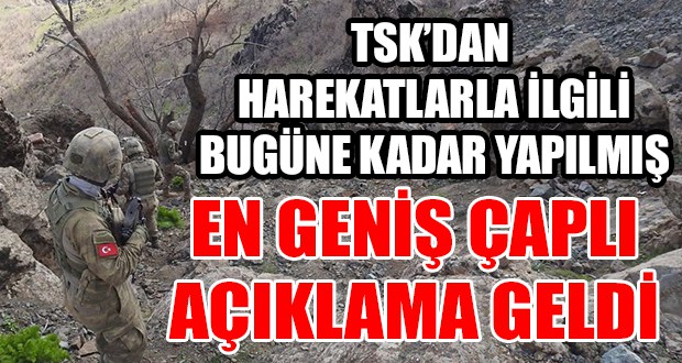 Türk Silahlı Kuvvetleri(TSK) bugün