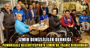 İzmir Denizlililer Derneği, Pamukkale Belediyespor’u İzmir’de Yalnız Bırakmadı