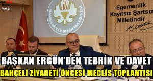 Manisa Büyükşehir Belediye Başkanı Ergün’den Tebrik ve Davet