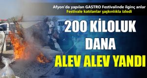 200 Kiloluk Dana Alev Alev Yandı