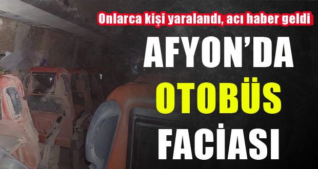 Afyonkarahisar-Ankara karayolunda yolcu otobüsünün