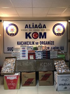 İzmir’de sigara kaçakçılarına darbe