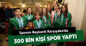 Karşıyaka’da 300 Bin Kişi Spor Yaptı