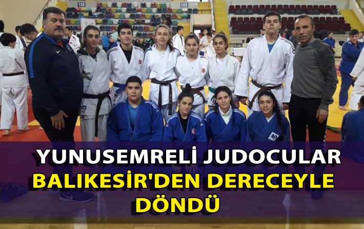 Yunusemre Belediyespor judo sporcuları,
