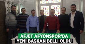 Afjet Afyonspor’un Yeni Başkanı Ali Şahin