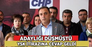 YSK’dan, CHP’nin Bodrum Belediye Başkan Adayı Mustafa Saruhan’ın itirazını cevap geldi