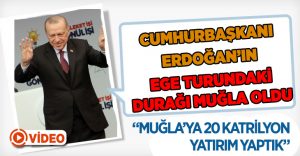 Cumhurbaşkanı Erdoğan:”Muğla’ya 20 katrilyon yatırım yaptık”
