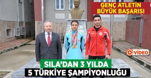 Genç atlet 3 yılda 5 kez Türkiye şampiyonu oldu