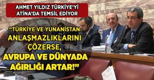 Ahmet Yıldız, Atina’da Türkiye’yi Temsil Ediyor