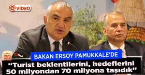 Bakan Ersoy, Pamukkale’de Turizm Sektörü Temsilcileri ile Buluştu