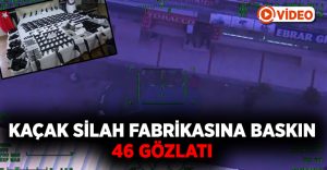 İzmir’de kaçak silah üretilen fabrikaya baskın: 46 gözaltı