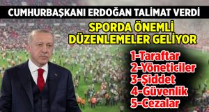 Cumhurbaşkanı Erdoğan Talimat Verdi, Sporda Önemli Düzenlemeler Geliyor