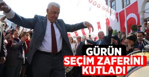 Osman Gürün seçimi zaferini personeli ile kutladı