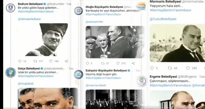 Twitter’da ilginç Cumhuriyet Bayramı kutlaması: Sen hep benim şarkılarımsın