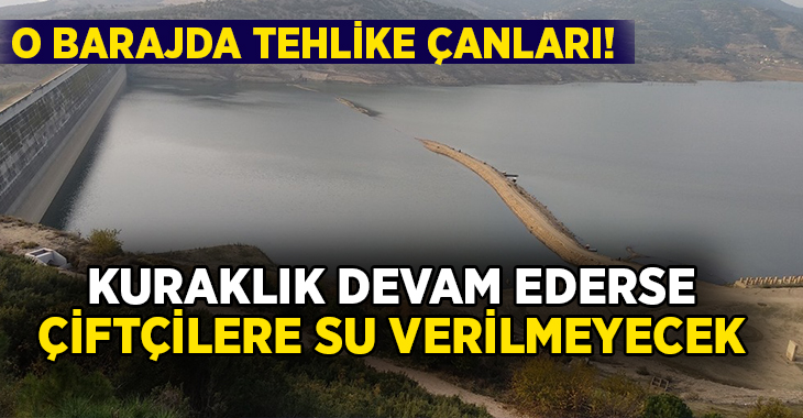 Beydağ Barajı'ndaki su seviyesinin