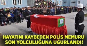 Afyonkarahisar’da hayatını kaybeden polis Süleyman Kılıç son yolculuğuna uğurlandı!