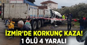 İzmir Torbalı’da feci kaza: 1 ölü 4 yaralı