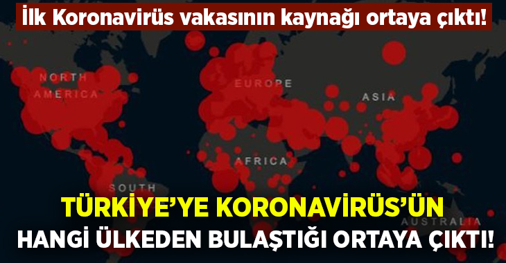 Koronavirüs’ün  ilk olarak Türkiye’ye hangi ülkelerden girdiği ortaya çıktı!