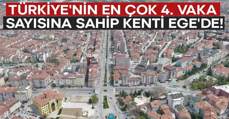 Türkiye’nin en çok 4. vaka sayısına sahip kenti Ege’de!