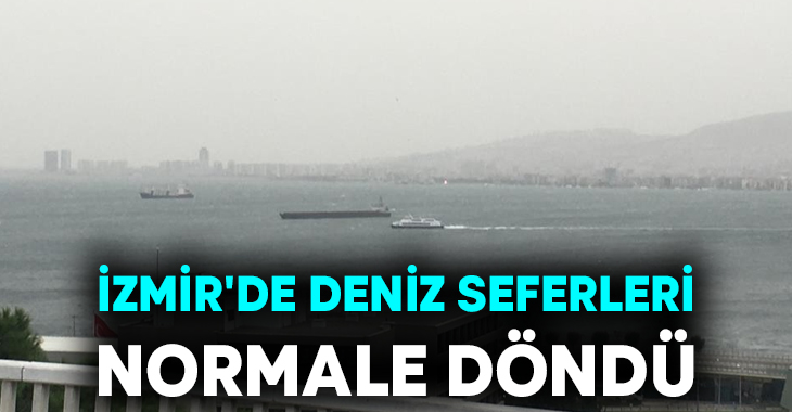 İzmir’de, etkili olan fırtına
