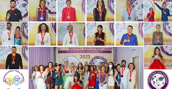 1. Türkiye Ulusal Yoga Olimpiyat Oyunları Şampiyonları Madalyalarını Aldı