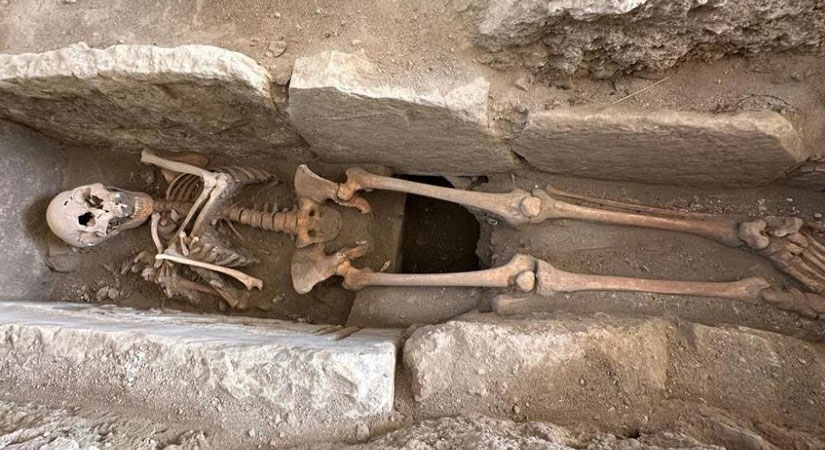 Aydın'da 8 asırlık iskelet