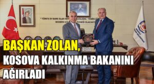 Başkan Zolan, Kosova Kalkınma Bakanını ağırladı