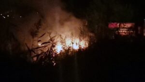 Ula’da çöplük yangını