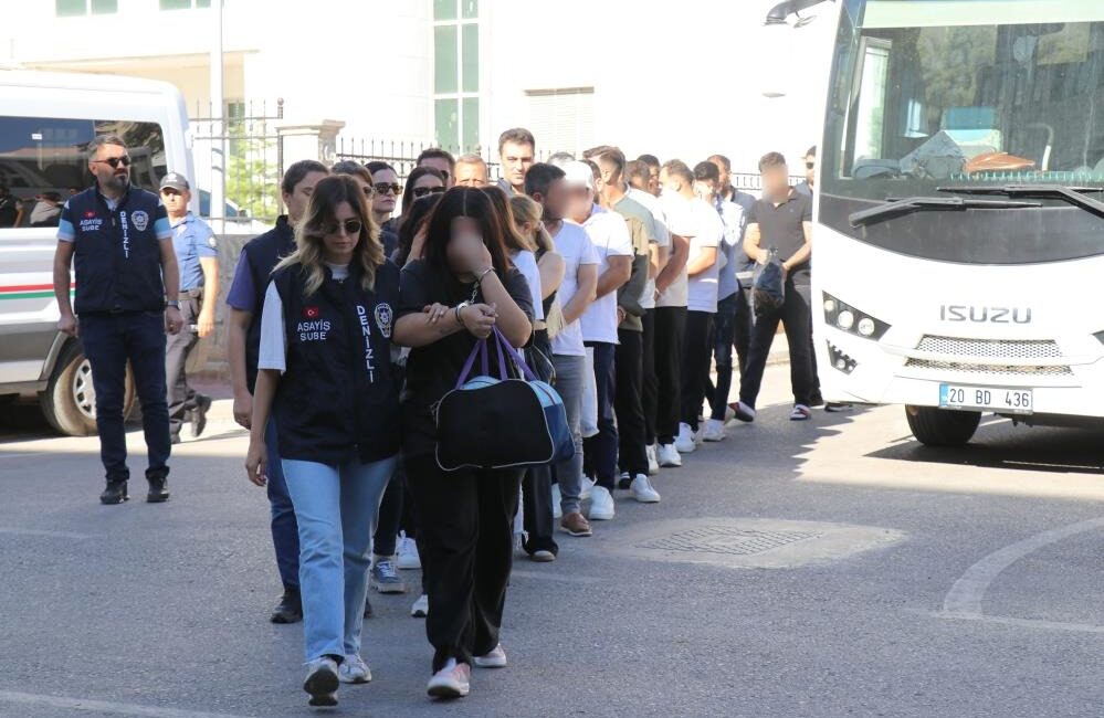 Denizli merkezli 6 ilde eş zamanlı düzenlenen operasyonda, internet sitelerine