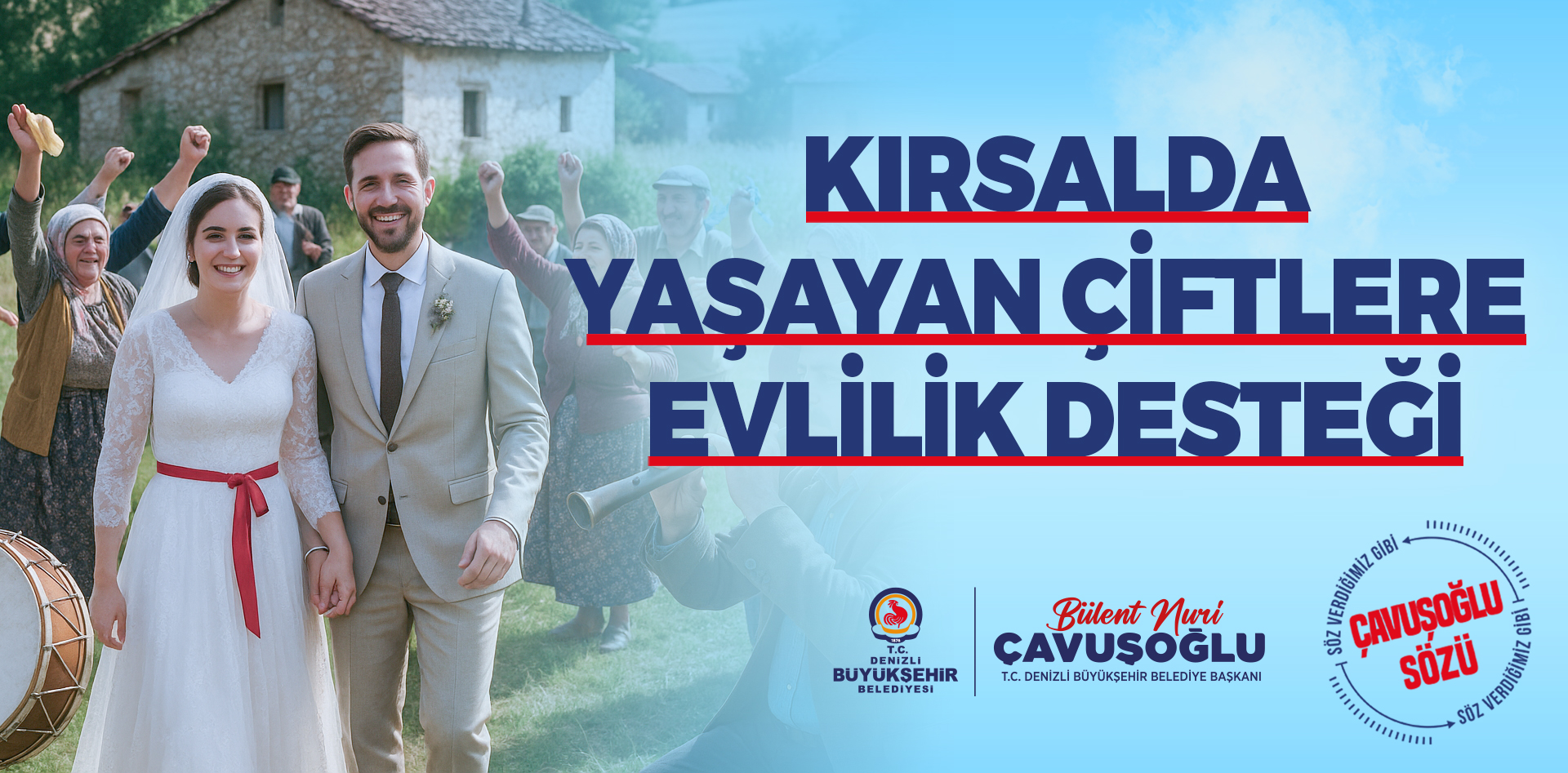 Denizli Büyükşehir Belediyesi, kent merkezi dışındaki 17 ilçede kırsal mahallelerde