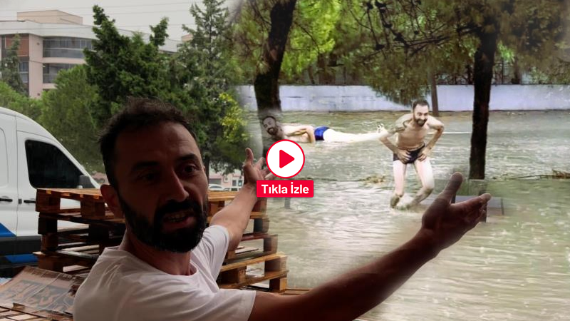 Denizli'de dün etkili olan 10 dakikalık sağanak yağış, Pamukkale ve