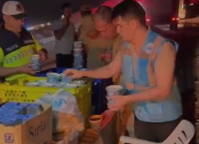 Denizli’nin Pamukkale ilçesi Cankurtaran Mahallesi’nde çıkan orman yangınına müdahale eden