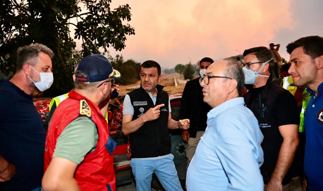 Denizli’de Buldan Çatak ve Pamukkale Yeniköy’de çıkan orman yangınlarına karşı