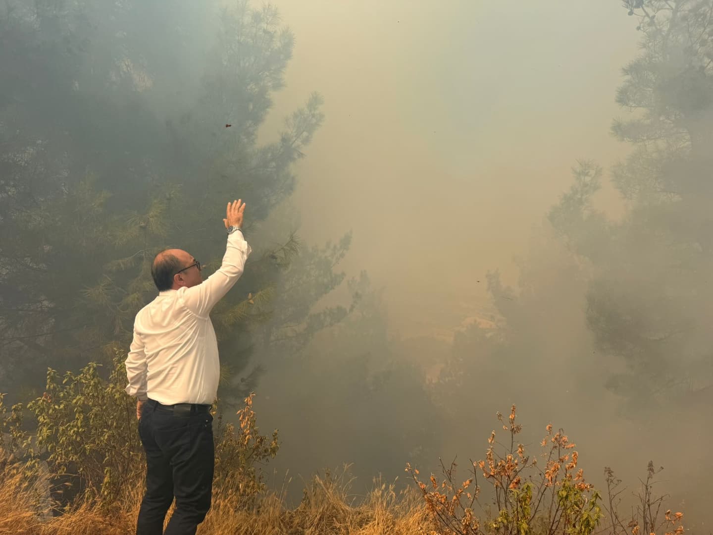 Denizli’nin Buldan ilçesi Hasanbeyler Mahallesi’nde çıkan orman yangını, ekiplerin hızlı