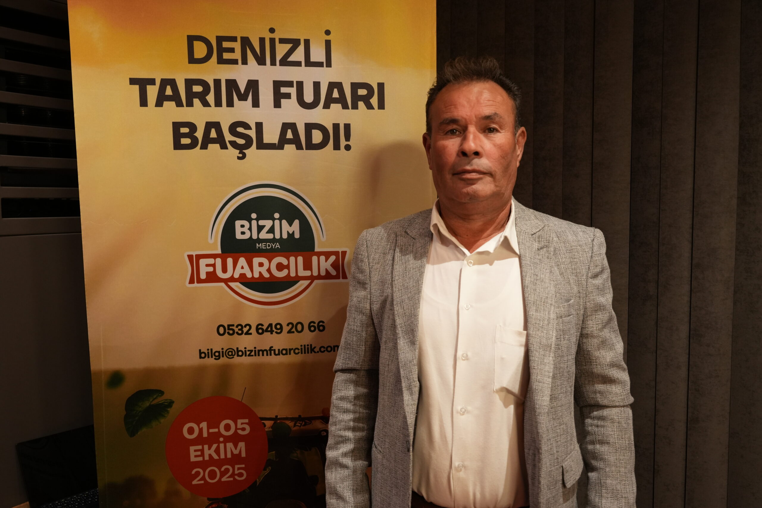 Denizli’nin Kale ilçesinde çiftçilerin sorunlarına değinen Kale Ziraat Odası Başkanı