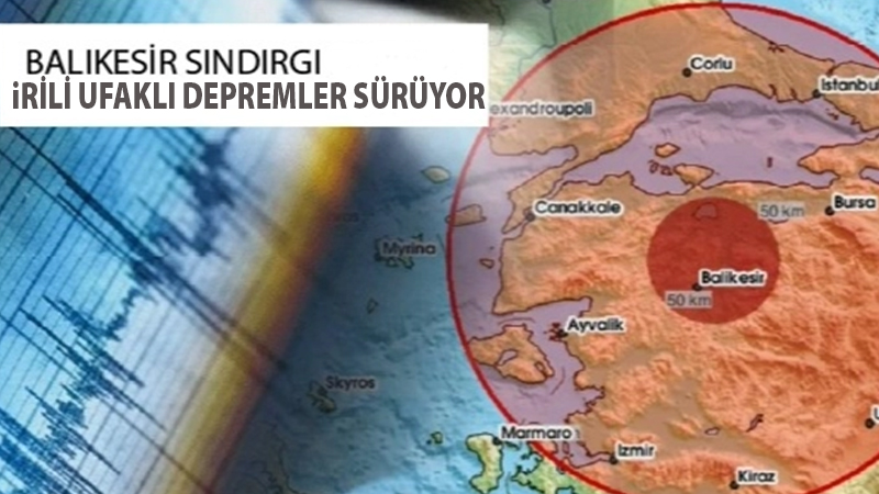 Balıkesir Sındırgı'da meydana gelen 6.1 büyüklüğündeki deprem sonrası sabah saat