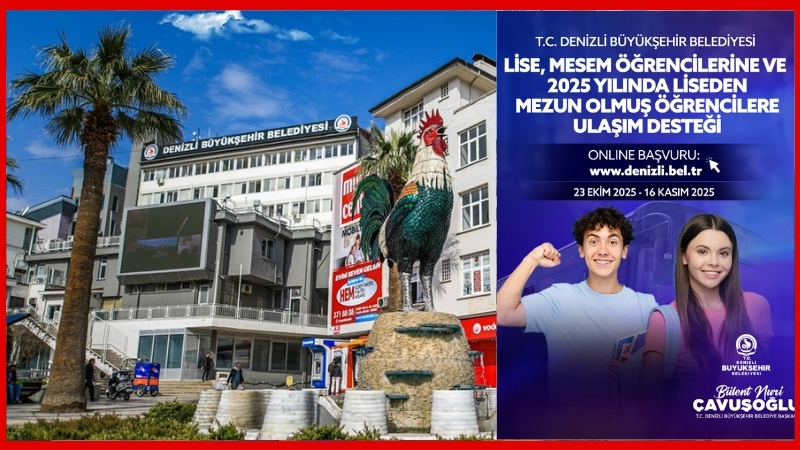 Eğitime yaptığı yatırımlarla her zaman öğrencilerin yanında olan Denizli Büyükşehir