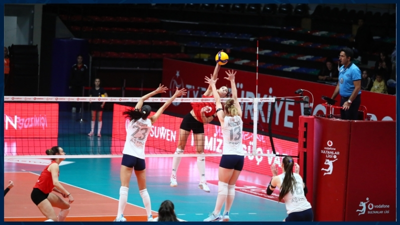 Aydın Büyükşehir Belediyespor Kadın Voleybol takımı deplasmanda İlbank’a 3-1 mağlup