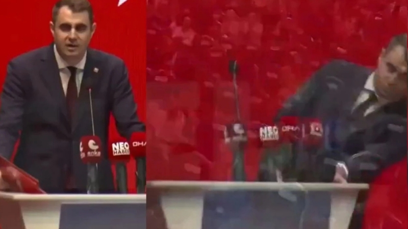 CHP İzmir İl Kongresi'nde tek aday gösterilen Çağatay Güç, konuşmasının