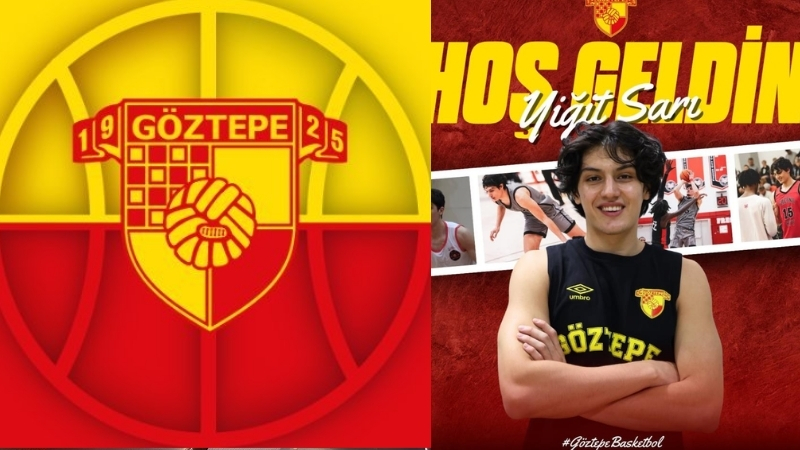 Göztepe Basketbol, 2003 doğumlu forvet oyuncusu Yiğit Sarı’yı kadrosuna kattığını
