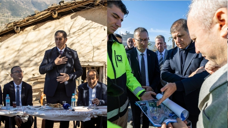 İzmir Büyükşehir Belediye Başkanı Dr. Cemil Tugay Beydağ’daki köyleri ziyaret