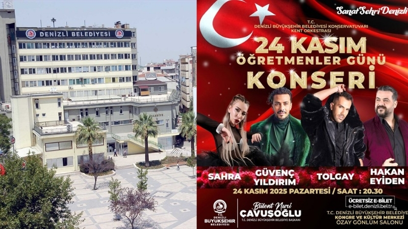 Denizli Büyükşehir Belediyesi, geleceğimizin mimarı öğretmenlerimize ithafen 24 Kasım Öğretmenler