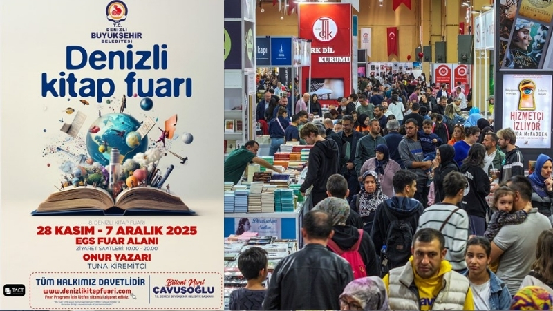 Denizli Büyükşehir Belediyesinin gelenekselleştirdiği Kitap Fuarı bu yıl 8’inci kez