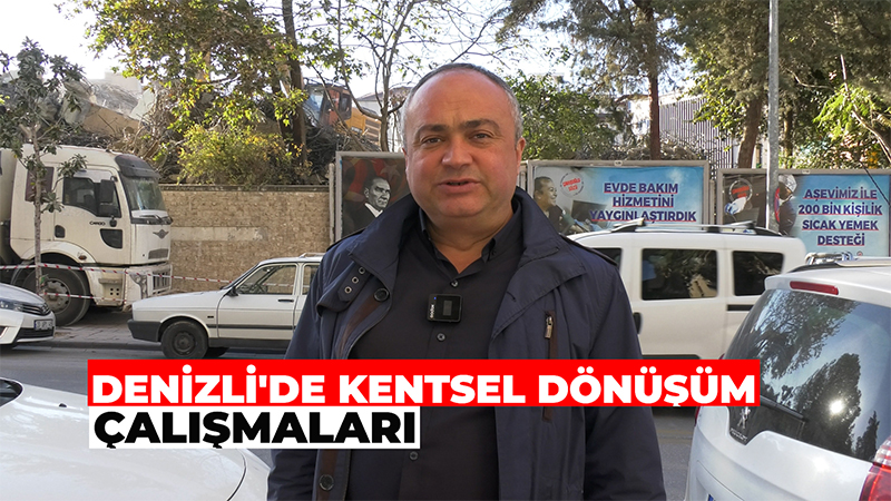 Denizli’de Eski İl Milli Eğitim Müdürlüğü Binası’nın Saltak Caddesi’ndeki yıkımı