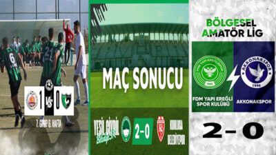 Bölgesel Amatör Lig 7. Grupta 6. Hafta karşılaşmaları tamamlandı. Denizli