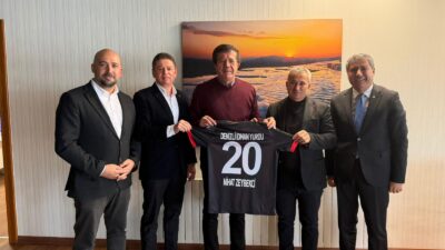 Ziyarete, kulüp Başkanı İbrahim Gürel, ikinci başkan Volkan Kartlı ve
