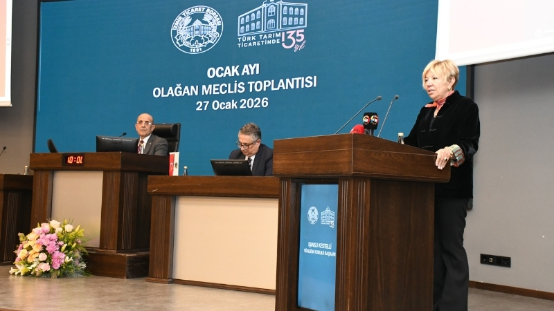 İzmir Ticaret Borsası’nın ocak ayı olağan meclis toplantısında küresel ekonomik