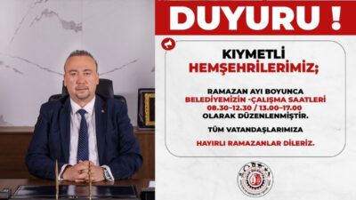 Ramazan ayının başlamasıyla birlikte Uşak Belediyesi hizmetlerin daha planlı ve