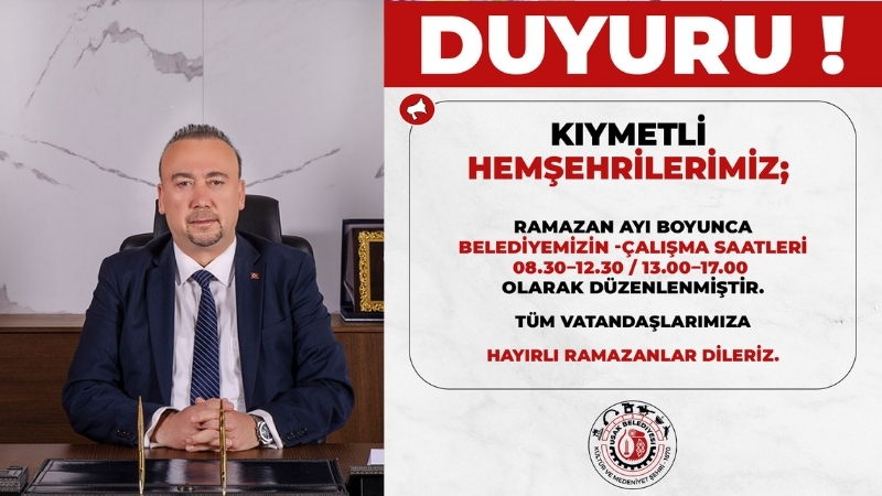 Ramazan ayının başlamasıyla birlikte Uşak Belediyesi hizmetlerin daha planlı ve